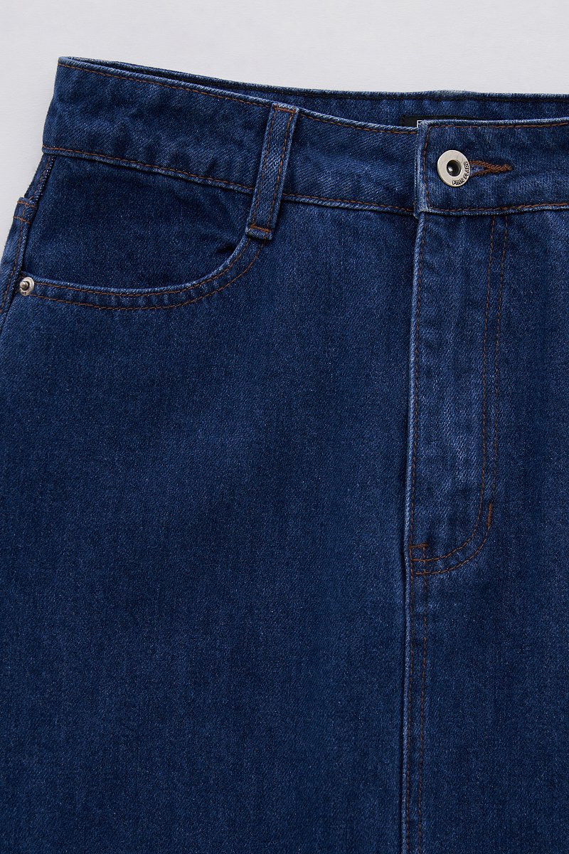 Джинсовая юбка-карандаш, Модель FBE15016, Фото №8