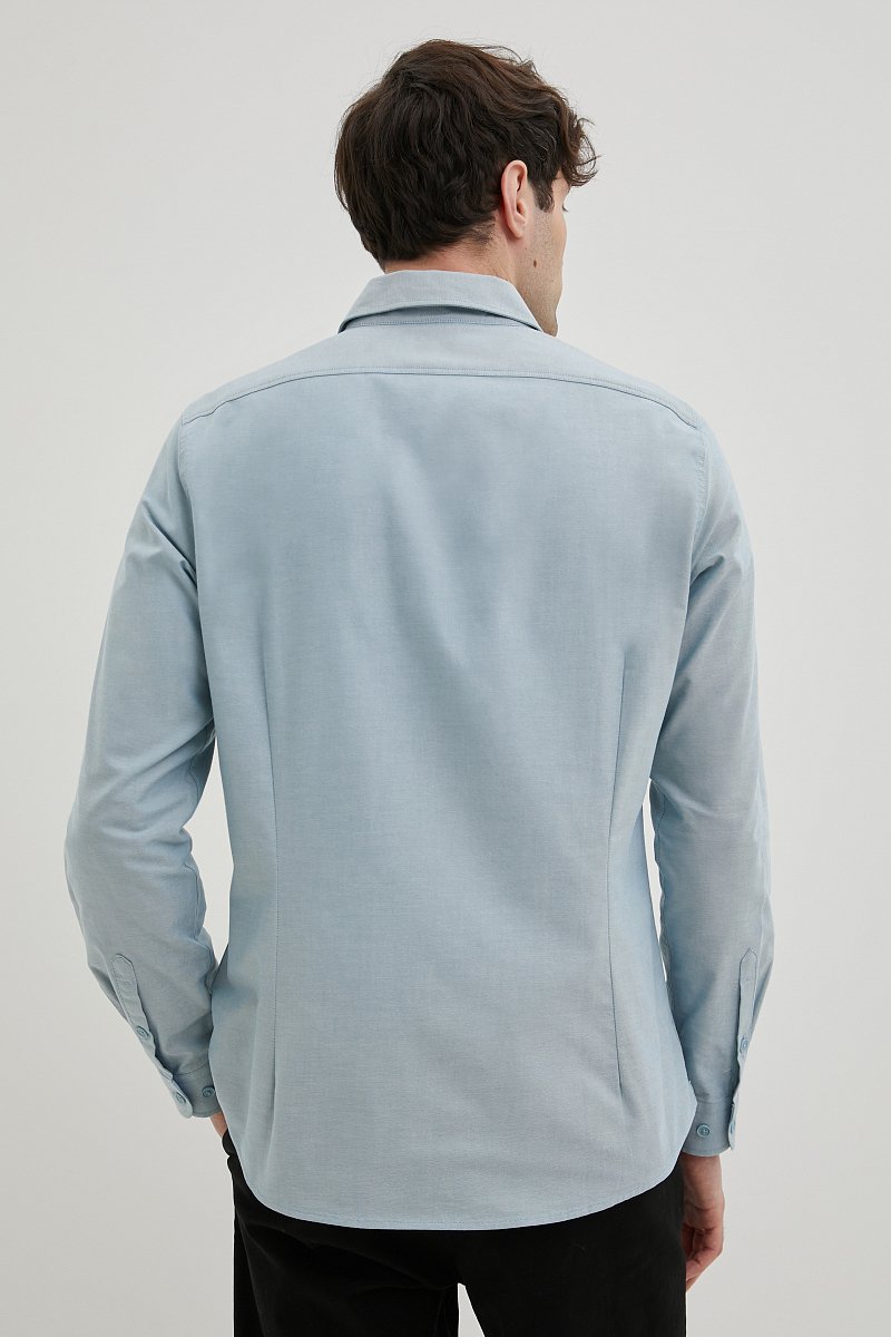 Рубашка из хлопка полуприлегающего силуэта, Модель FBE21043, Фото №5