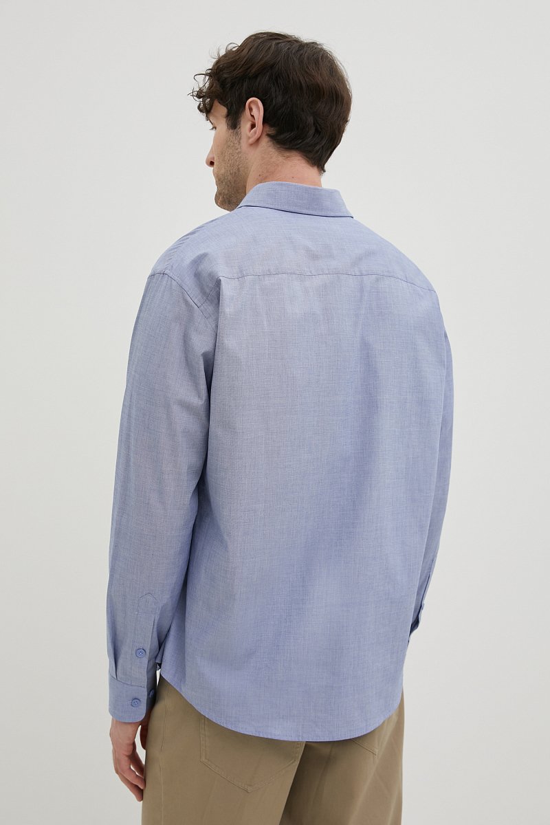 Рубашка из хлопка прямого кроя, Модель FBE21045, Фото №6