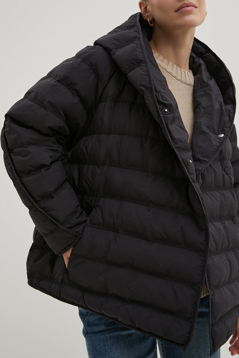 Стеганая куртка с капюшоном, Модель FBE11095, Фото №3