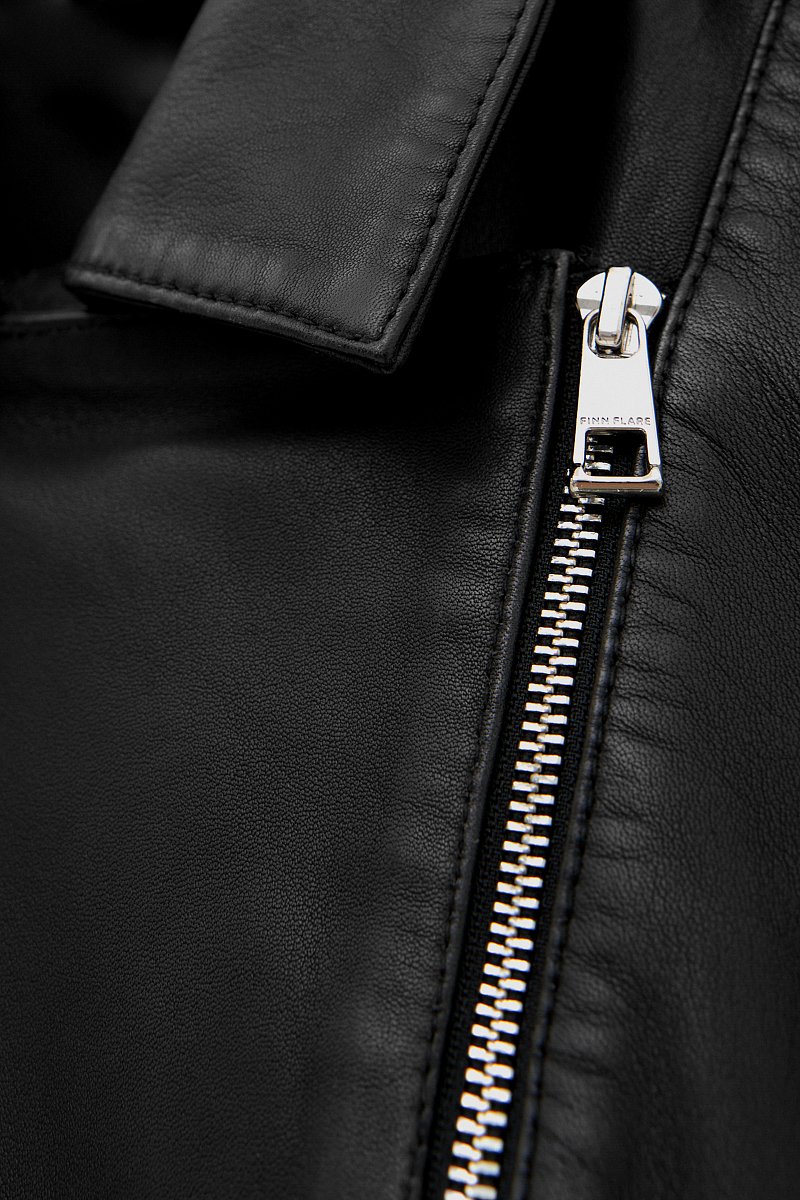 Куртка-косуха из натуральной кожи, Модель FBE11807, Фото №10