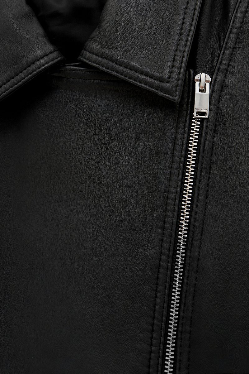 Куртка-косуха из натуральной кожи, Модель FBE11808, Фото №8