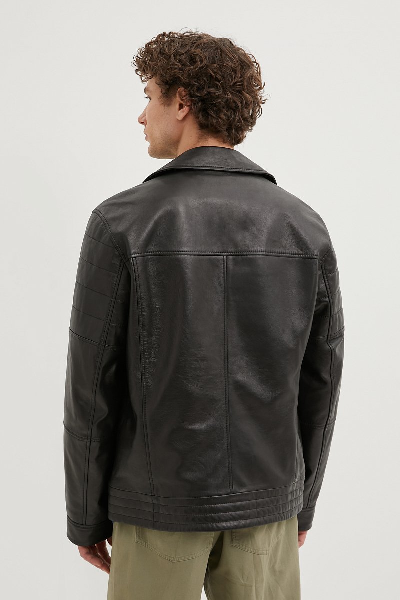 Куртка-косуха из натуральной кожи, Модель FBE21801, Фото №5