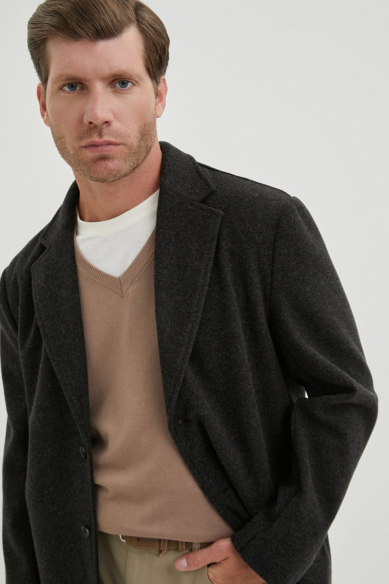 Пальто мужское, Модель FBE21097, Фото №3