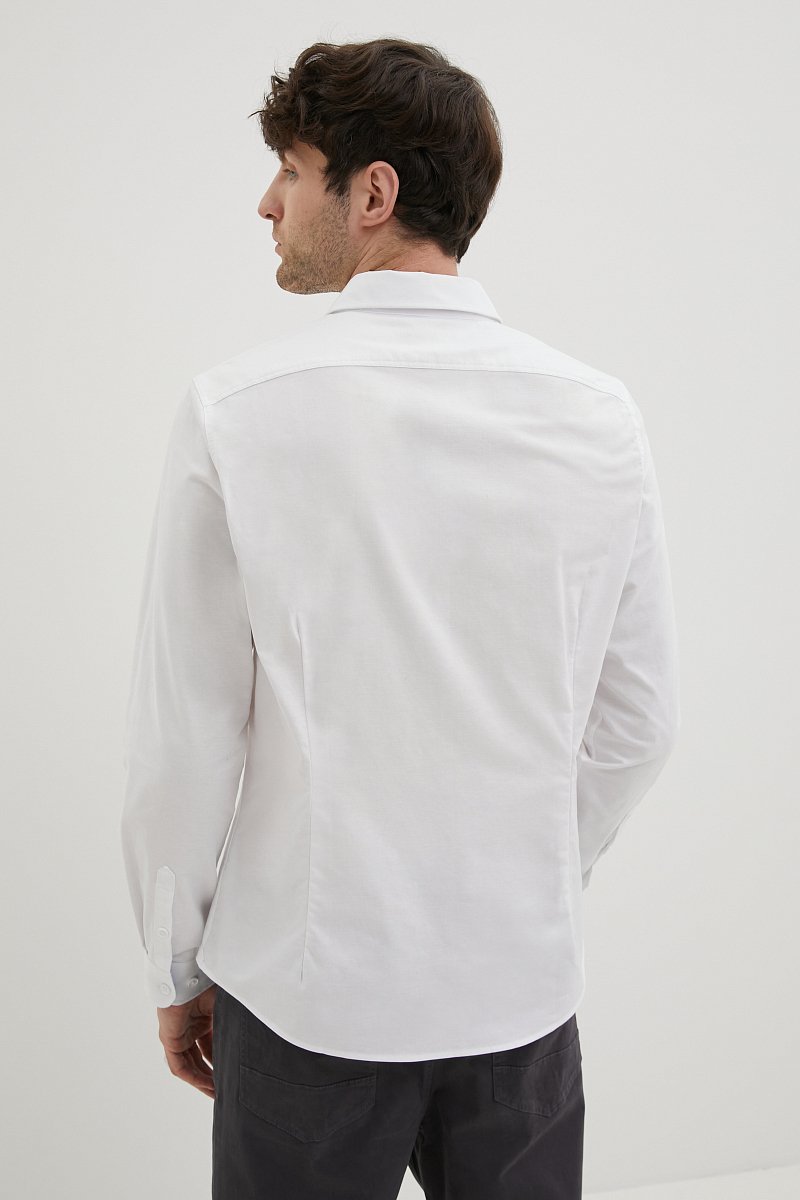 Рубашка из хлопка полуприлегающего силуэта, Модель FBE21043, Фото №5