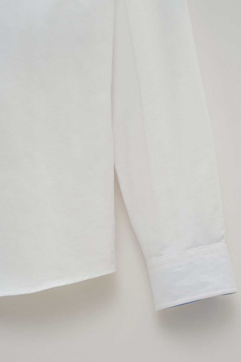 Рубашка из хлопка полуприлегающего силуэта, Модель FBE21043, Фото №7