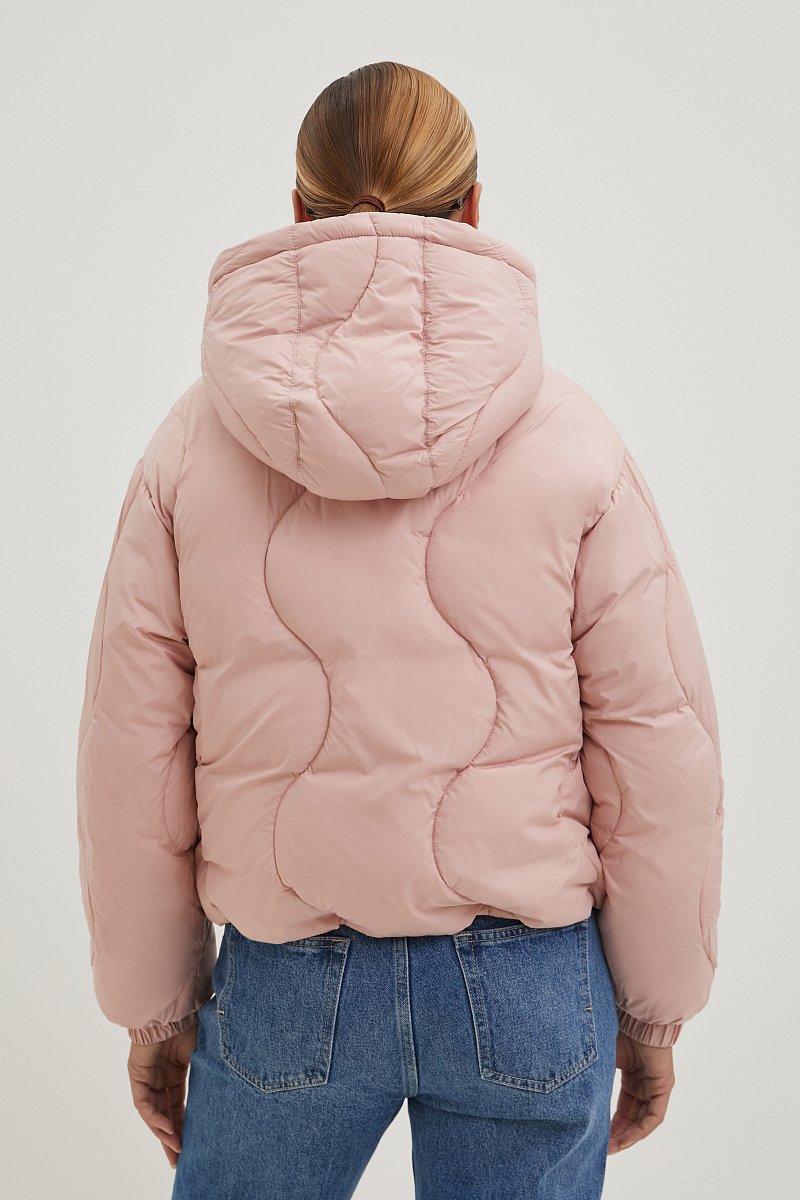 Утепленная куртка с воротником-стойкой, Модель FBE11001, Фото №5