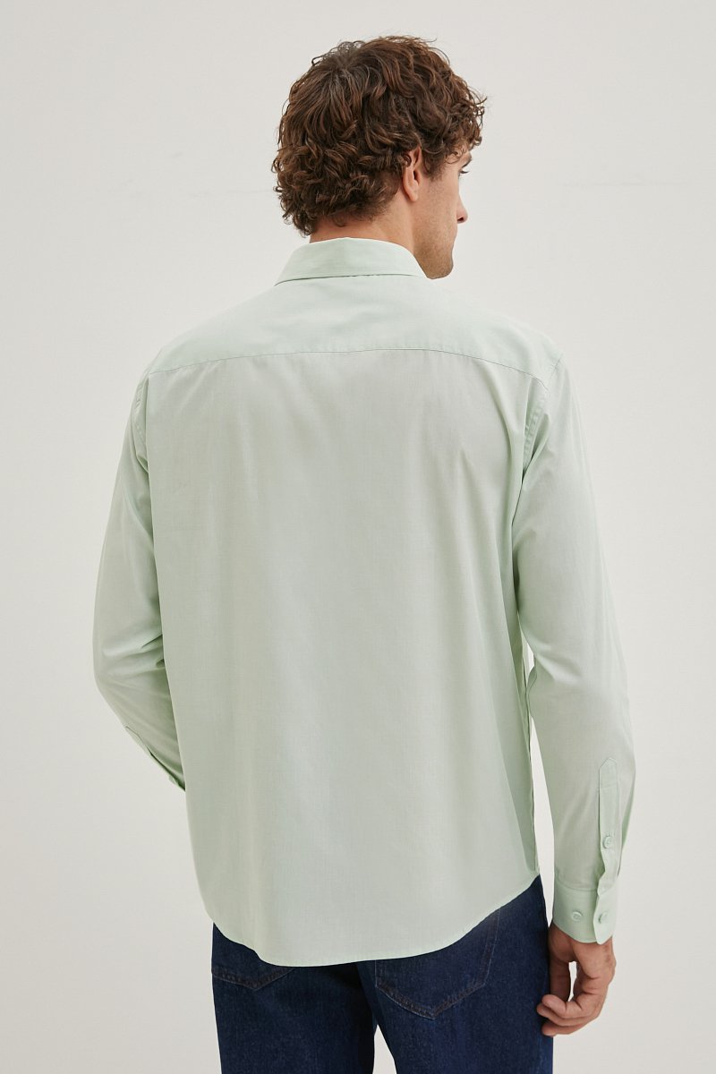 Рубашка из хлопка прямого кроя, Модель FBE21045, Фото №5