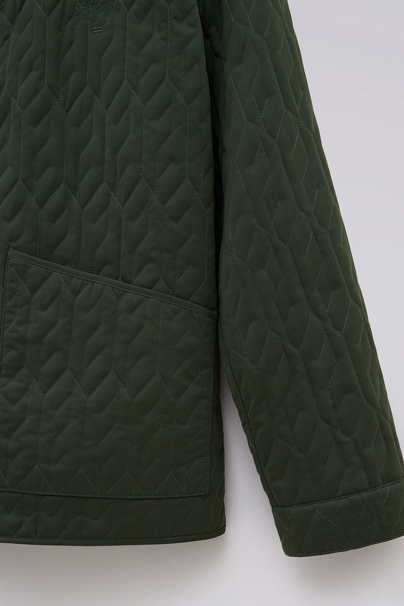 Утепленная куртка с отложным воротником, Модель FBE21035, Фото №7