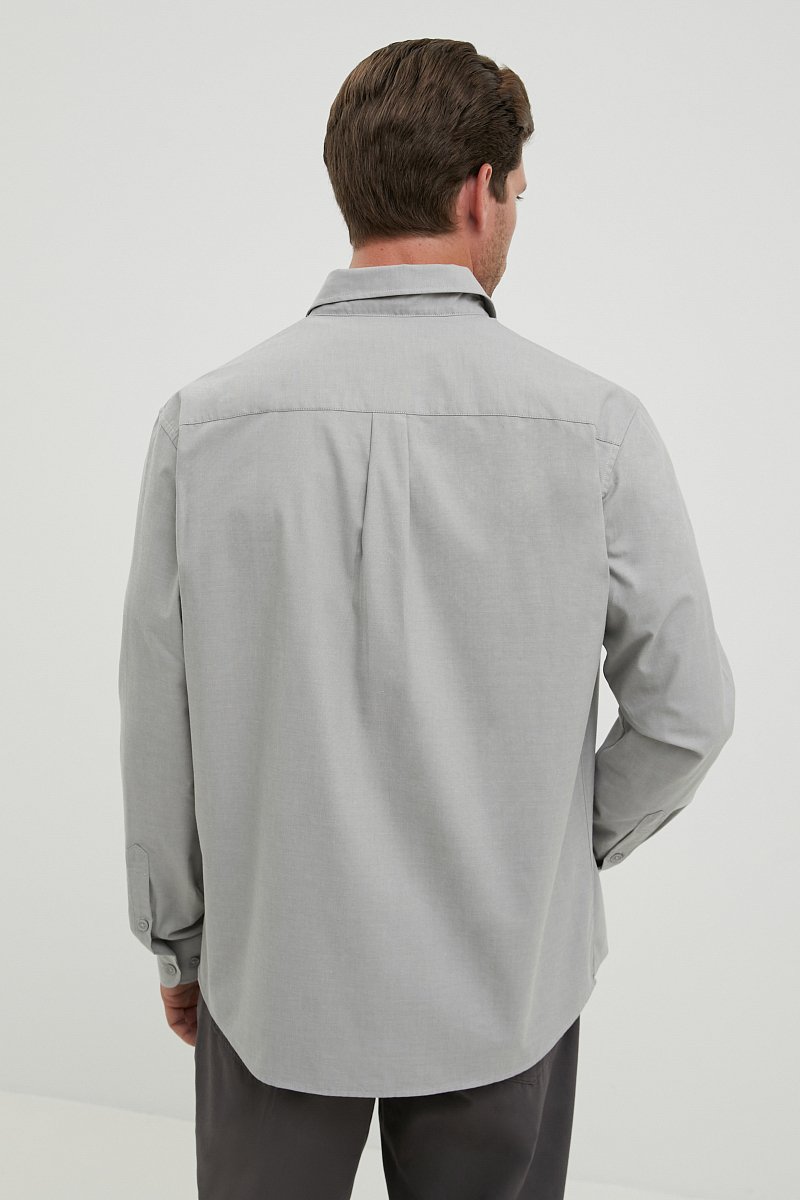 Рубашка из хлопка с карманом, Модель FBE21016, Фото №5