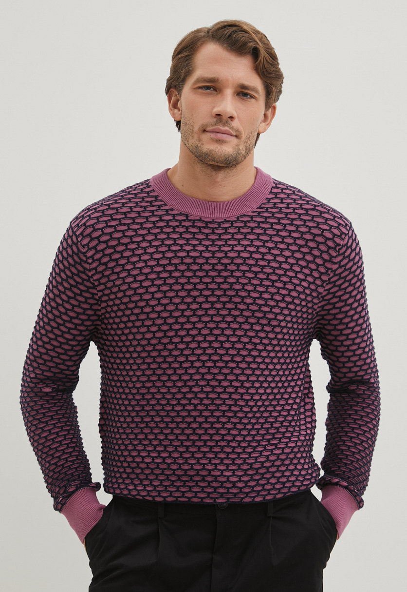 Джемпер прямого силуэта из хлопка