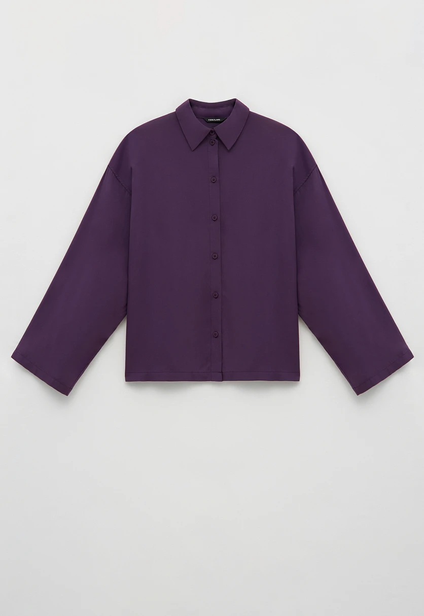 Блузка свободного силуэта со спущенным рукавом, Модель FBE11041, Фото №8