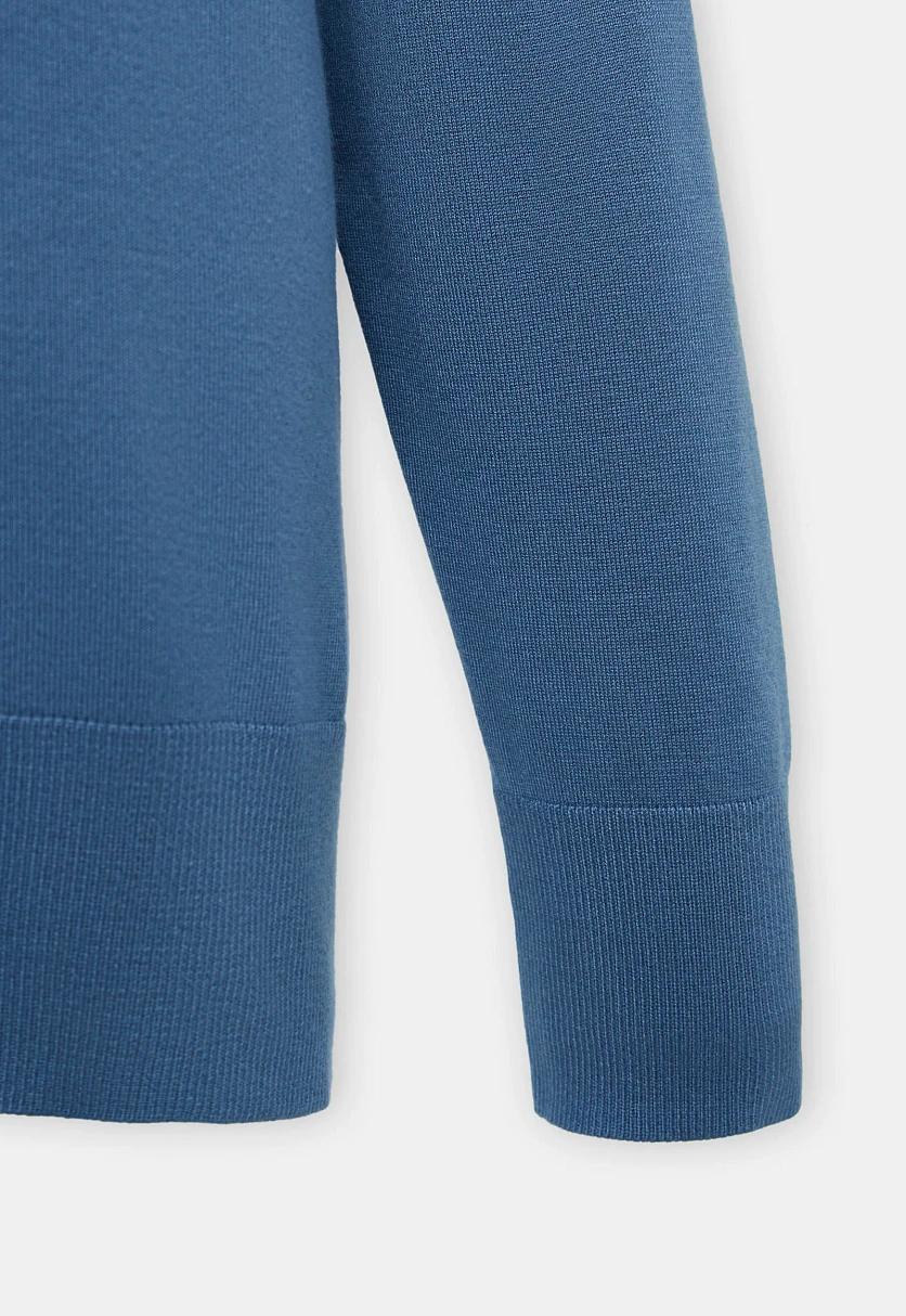 Джемпер с воротником-стойкой и спущенным плечом, Модель FBF11120, Фото №6