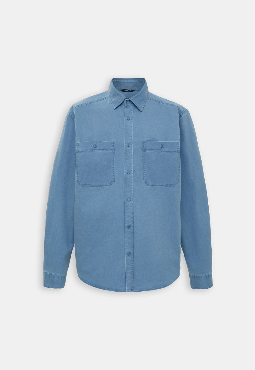 Рубашка с нагрудными карманами, Модель FBF21009, Фото №7