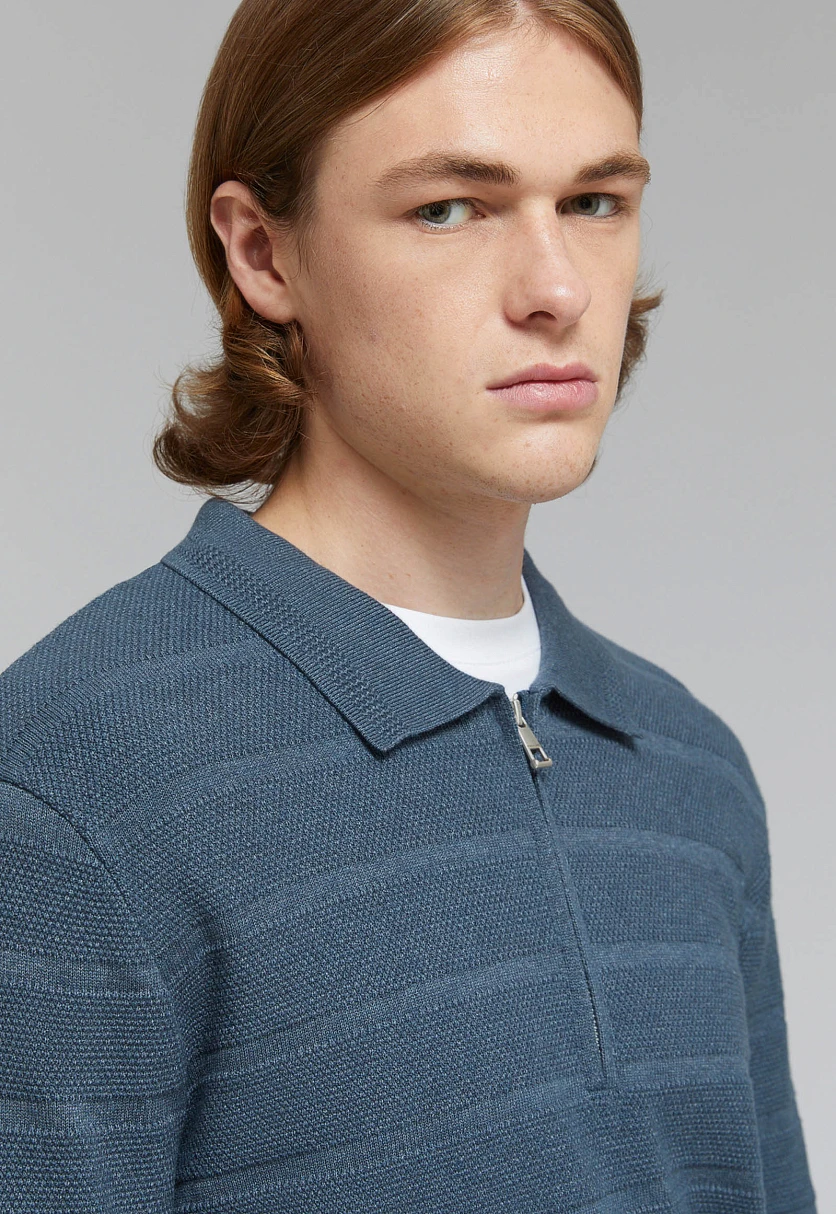 Джемпер с воротником-поло, Модель FBF21115, Фото №8