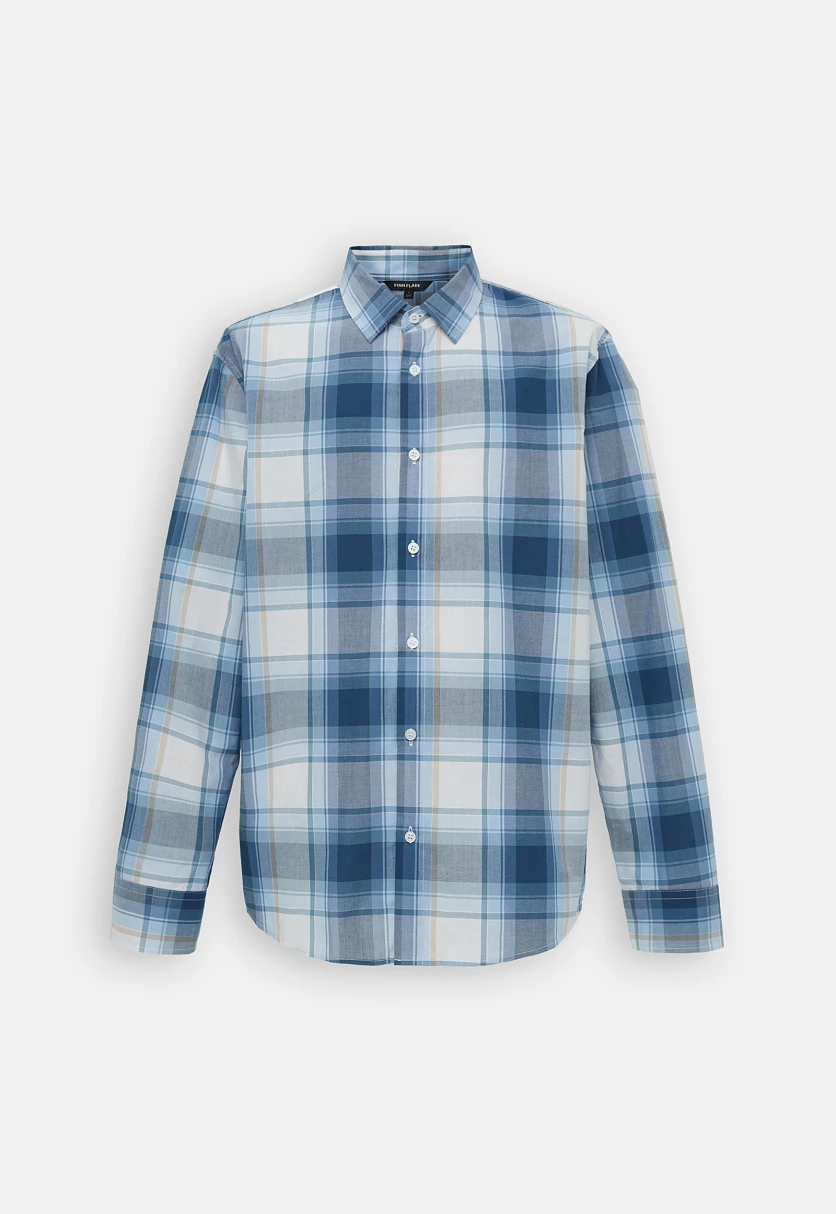 Рубашка из хлопка в клетку 110 MC delta blue FBF21035Купить в интернет-магазине FINN FLARE, предосмотр фото №8 Рубашка из хлопка в клетку, Модель FBF21035, Фото №8