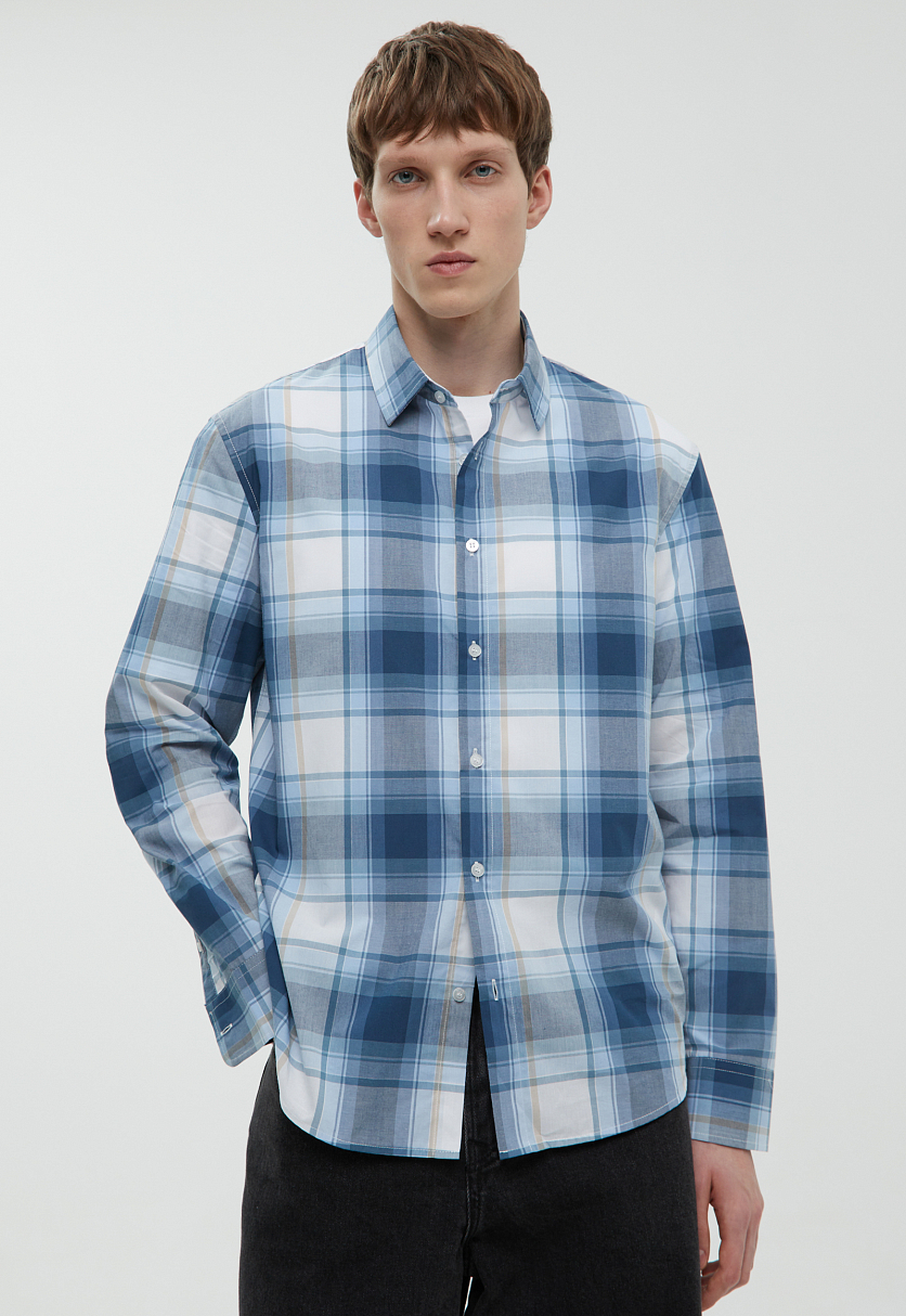 Рубашка из хлопка в клетку Рубашка из хлопка в клетку