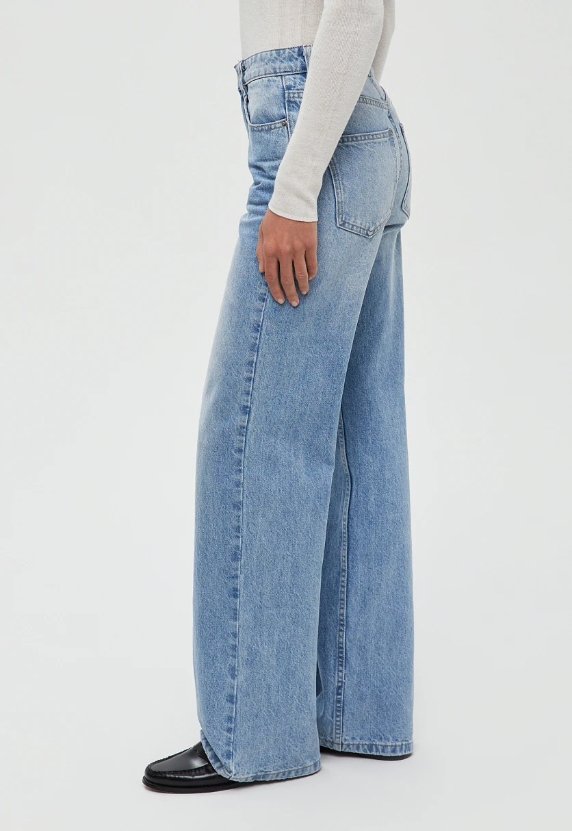 Джинсы wide leg fit женские, Модель FBF15011, Фото №4