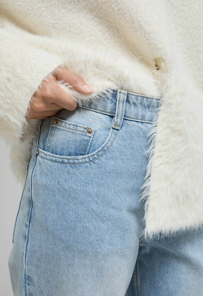 Джинсы wide leg fit женские, Модель FBF15011, Фото №5