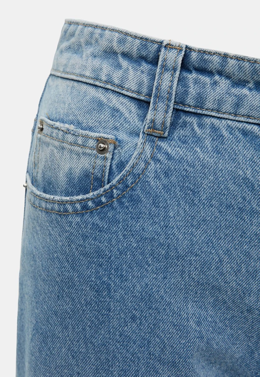 Джинсы wide leg fit женские, Модель FBF15011, Фото №7