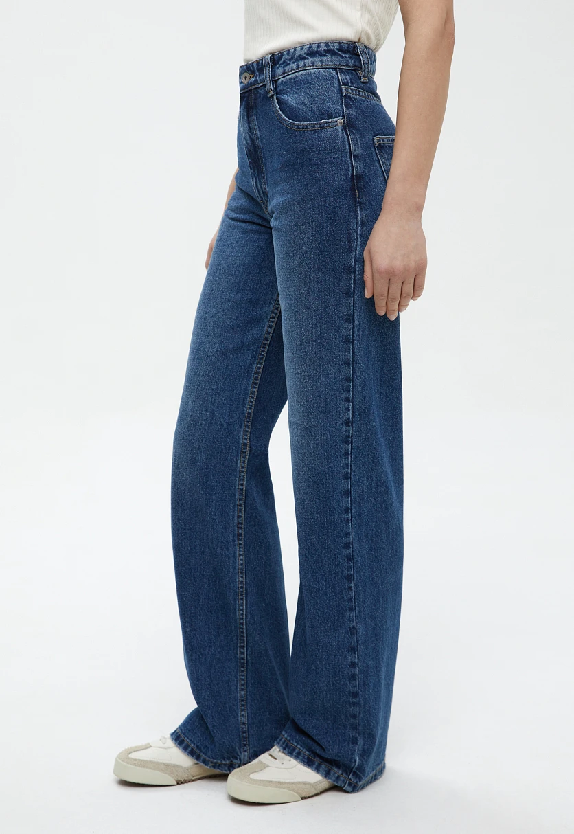 Джинсы wide leg fit женские, Модель FBF15011, Фото №3