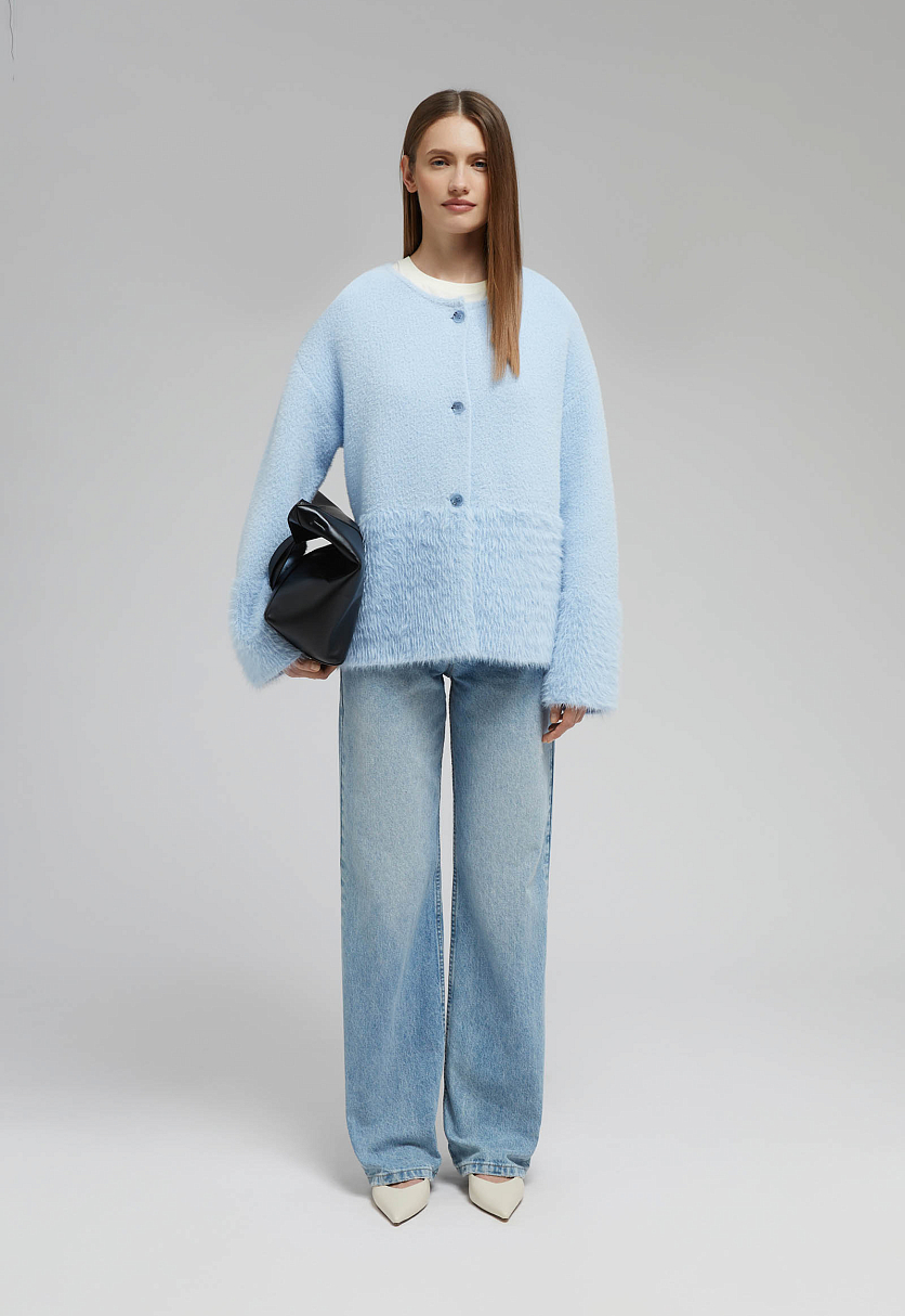 Кардиган прямого кроя