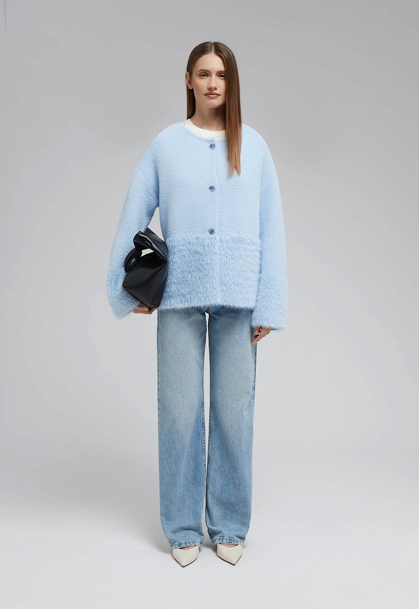 Кардиган прямого кроя