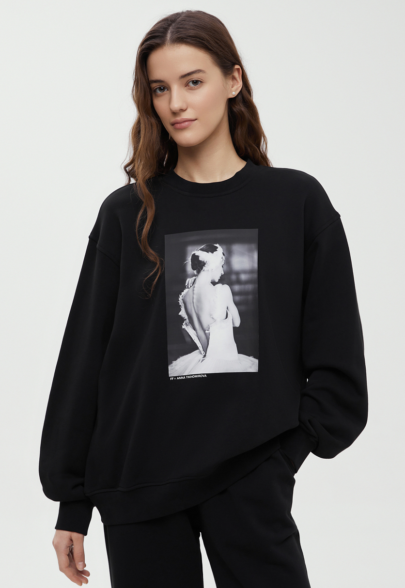 Толстовка из хлопка с принтом из капсулы Балет