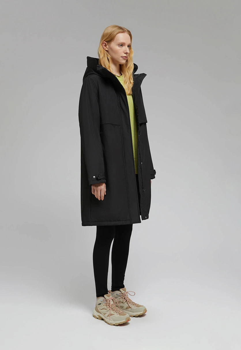 Утепленное пальто с капюшоном, Модель FBF110165, Фото №2