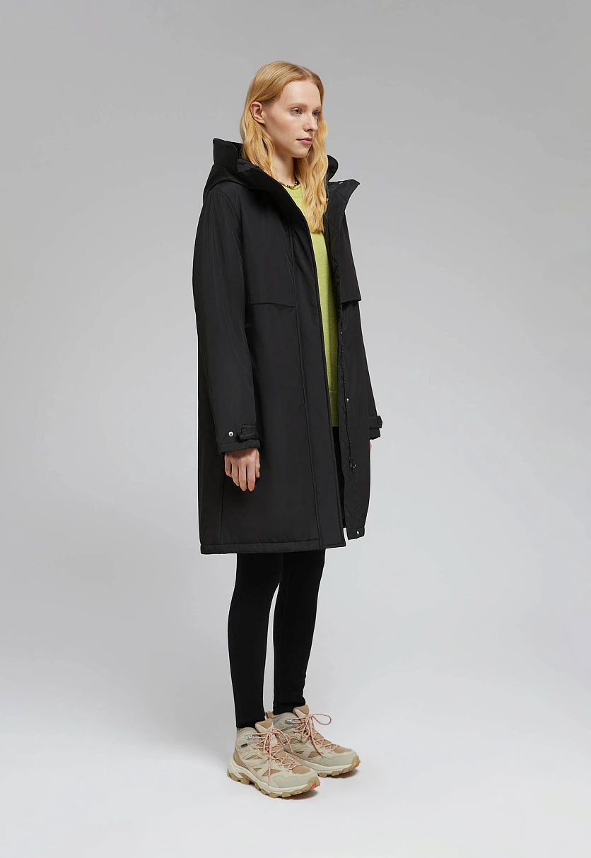 Утепленное пальто с капюшоном, Модель FBF110165, Фото №2