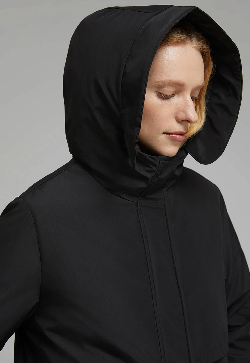 Утепленное пальто с капюшоном, Модель FBF110165, Фото №5