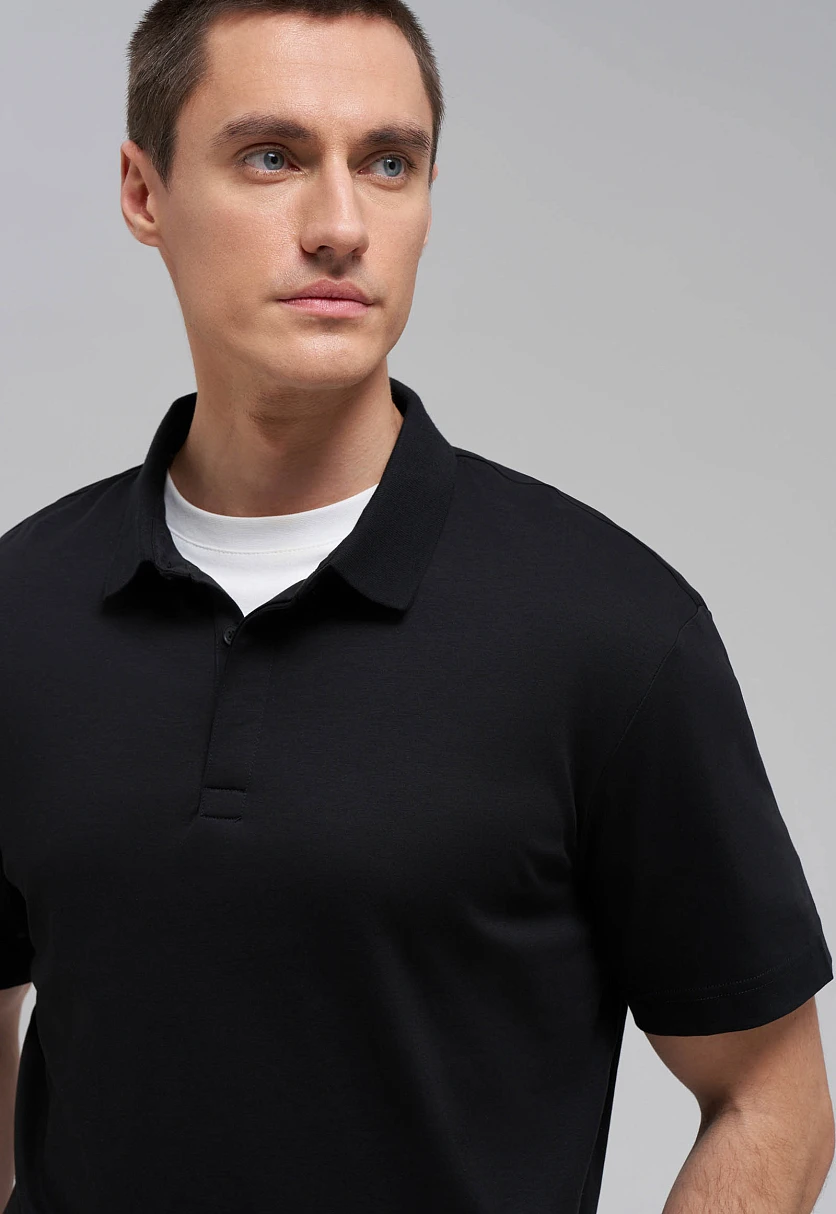 Поло из мерсеризованного хлопка, Модель FBF21019, Фото №5