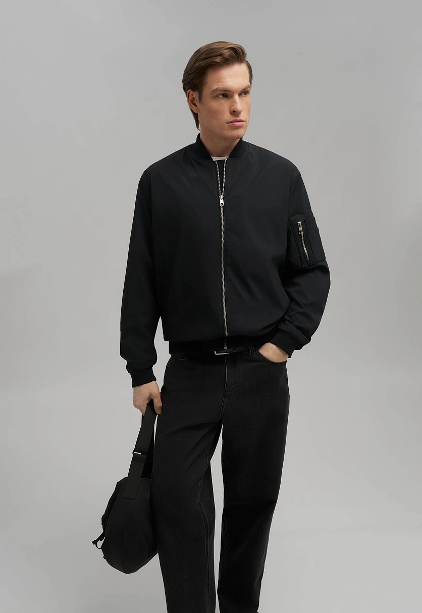 Куртка-бомбер на молнии, Модель FBF21029, Фото №6