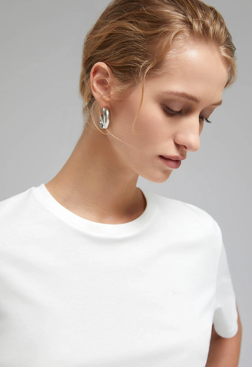 Футболка из мерсеризованного хлопка, Модель FBF110148, Фото №5