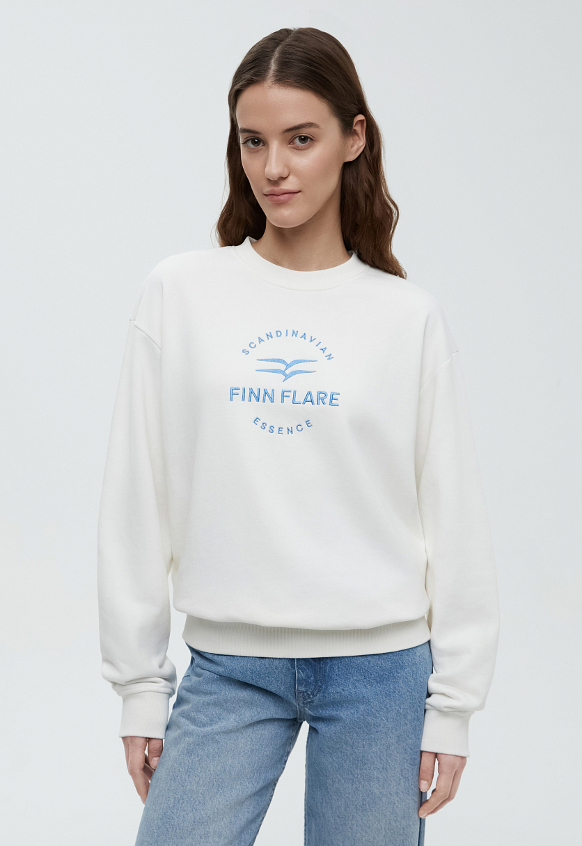 Оверсайз толстовка со спущенным плечом Оверсайз толстовка со спущенным плечом