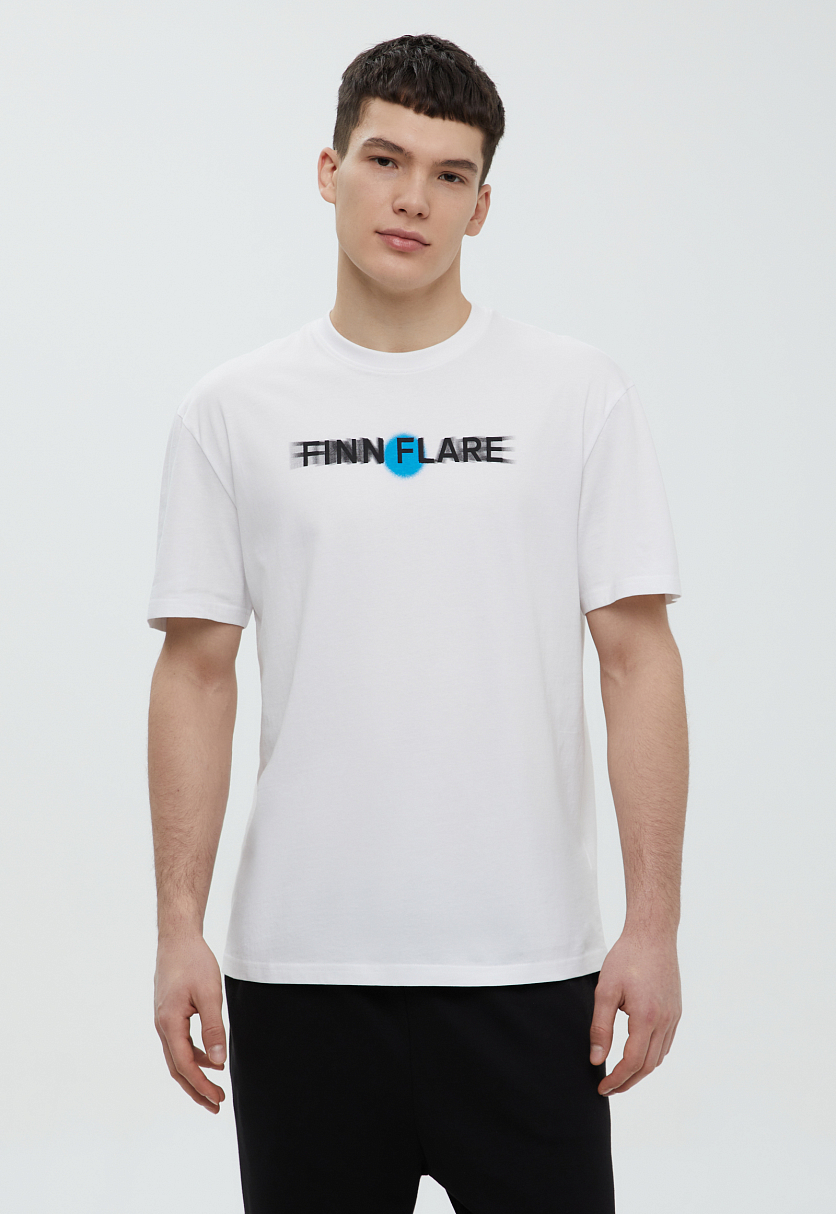 Футболка из хлопка с принтом