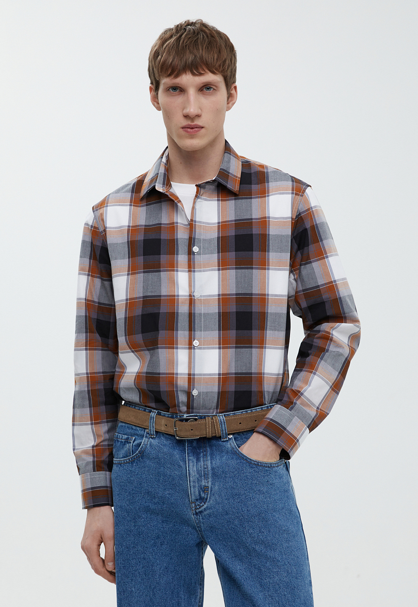 Рубашка из хлопка в клетку