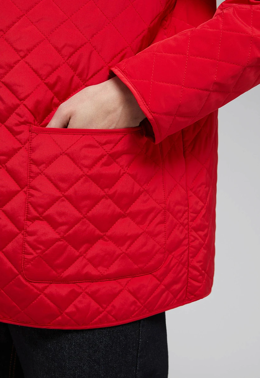 Утепленная куртка с вельветовым воротником, Модель FBF110119, Фото №4