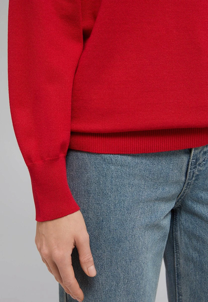 Джемпер с V-образным вырезом, Модель FBF11107, Фото №4