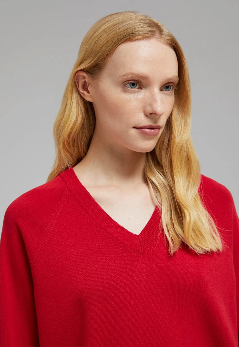 Джемпер с V-образным вырезом, Модель FBF11107, Фото №5