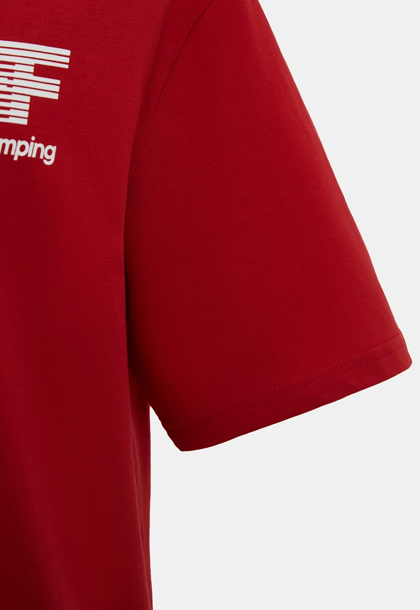 Футболка из хлопка с принтом Красный FBF21073Купить в интернет-магазине FINN FLARE, предосмотр фото №7 Футболка из хлопка с принтом, Модель FBF21073, Фото №7