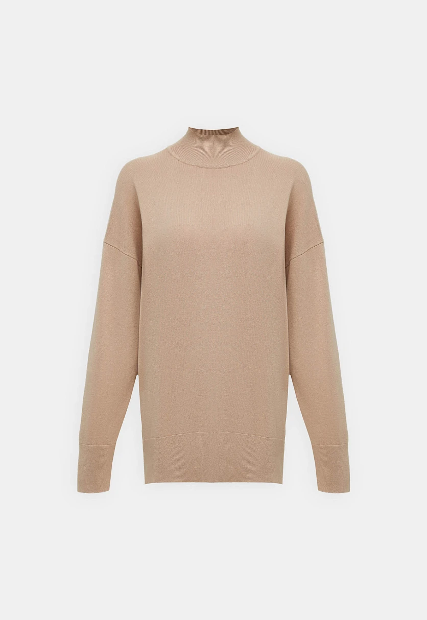 Джемпер с воротником-стойкой и спущенным плечом, Модель FBF11120, Фото №7