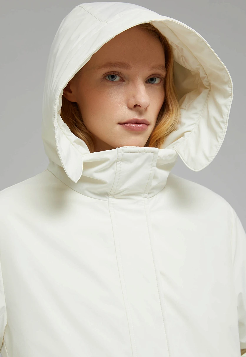 Утепленное пальто с капюшоном, Модель FBF110165, Фото №5