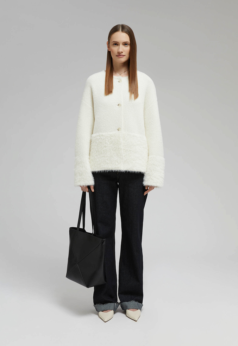 Кардиган прямого кроя Кардиган прямого кроя