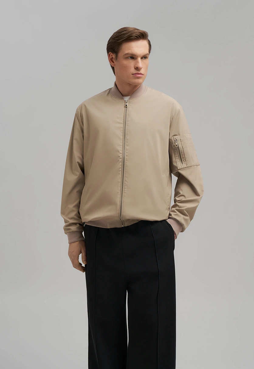 Куртка-бомбер на молнии, Модель FBF21029, Фото №6