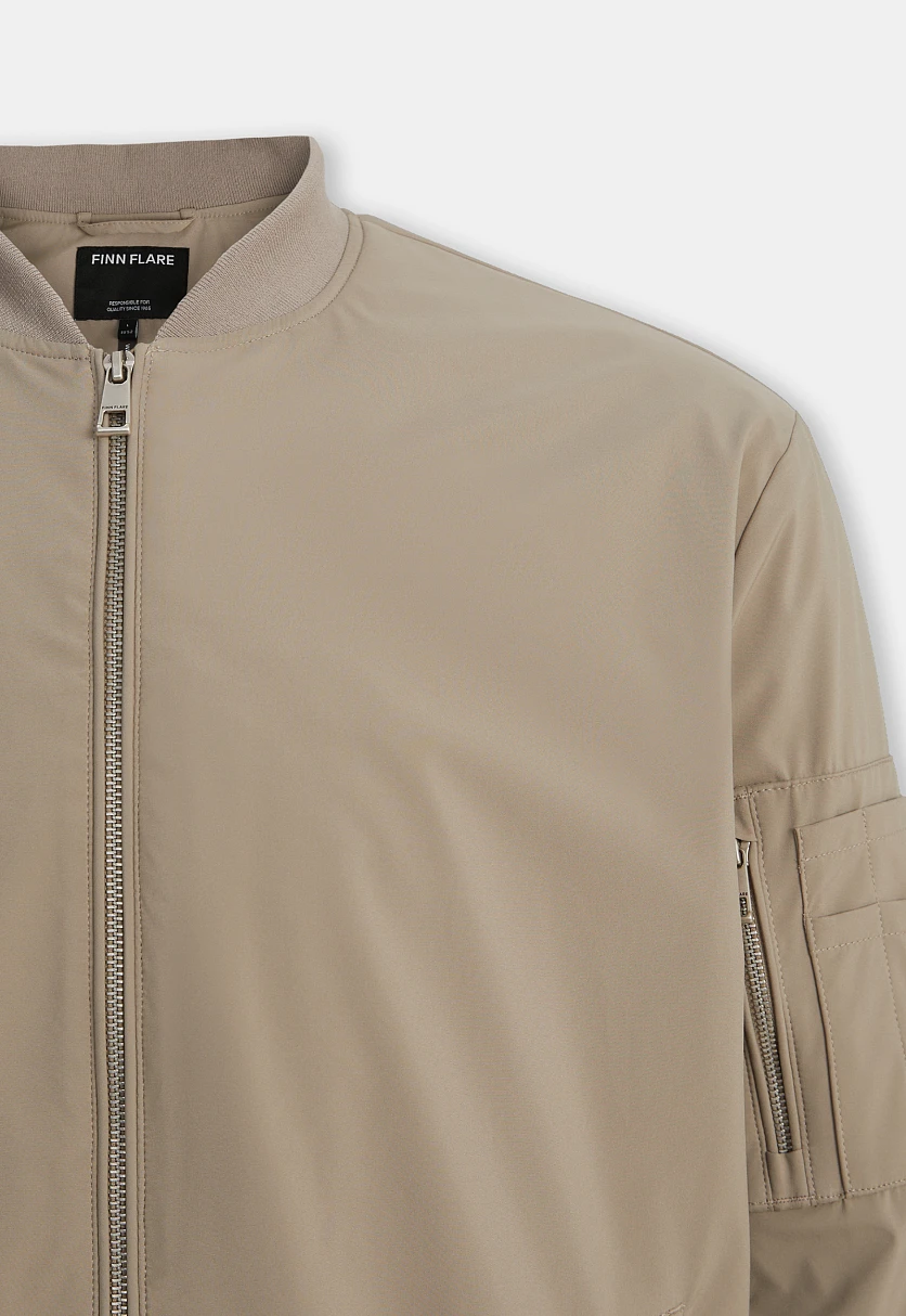 Куртка-бомбер на молнии, Модель FBF21029, Фото №7