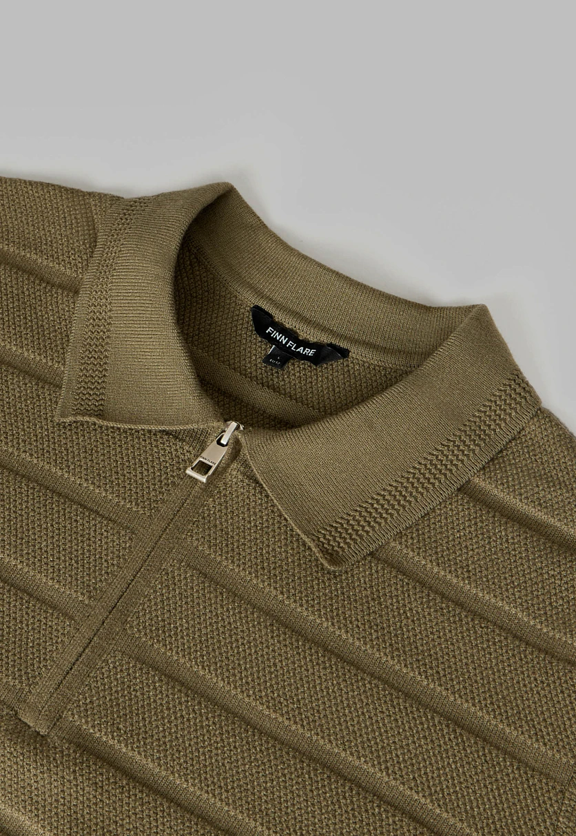 Джемпер с воротником-поло, Модель FBF21115, Фото №5