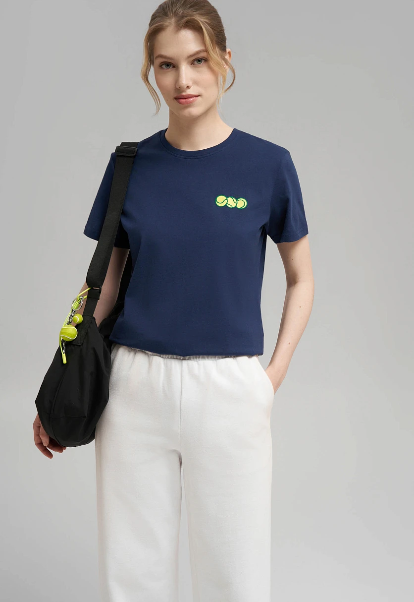 Футболка прямого кроя из джерси, Модель FBG110122, Фото №5