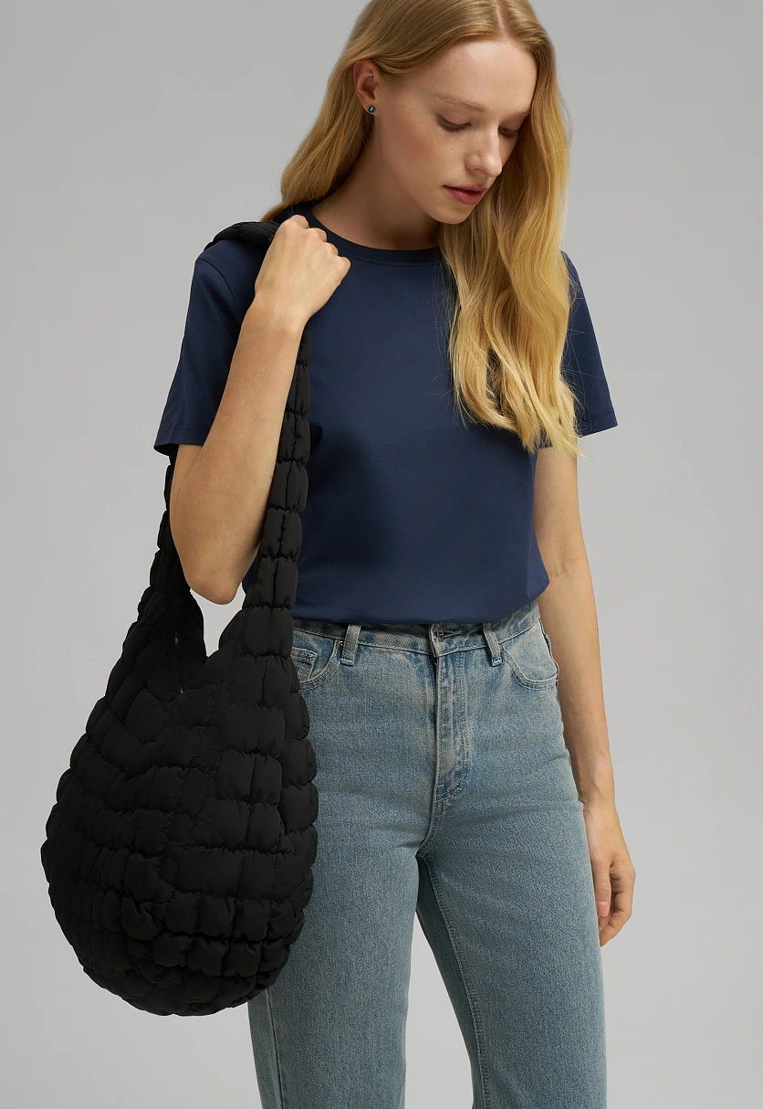 Футболка прямого кроя из мерсеризованного хлопка, Модель FBG11036, Фото №9