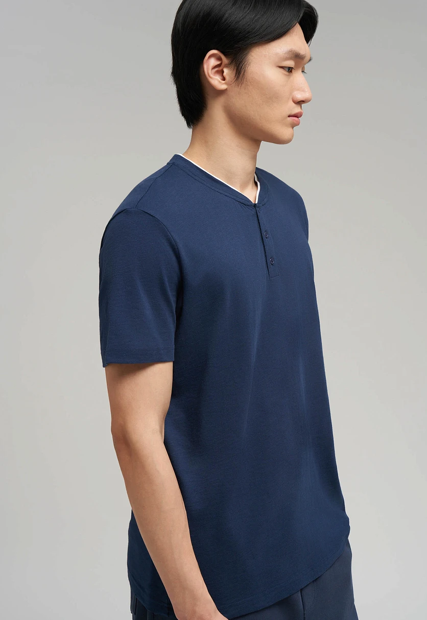 Поло прямого кроя из хлопкового джерси, Модель FBG21052, Фото №5